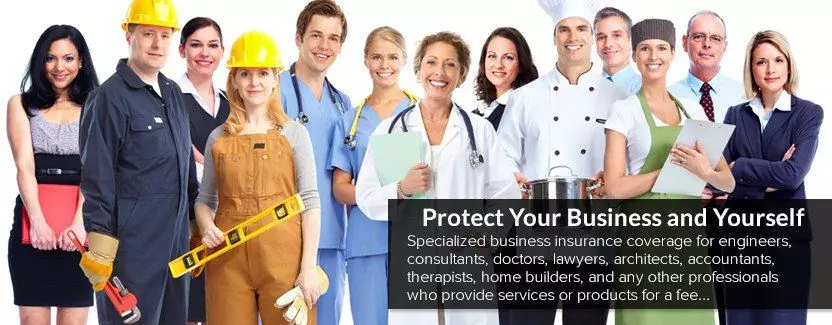 professional liability insurance coverage for different professions