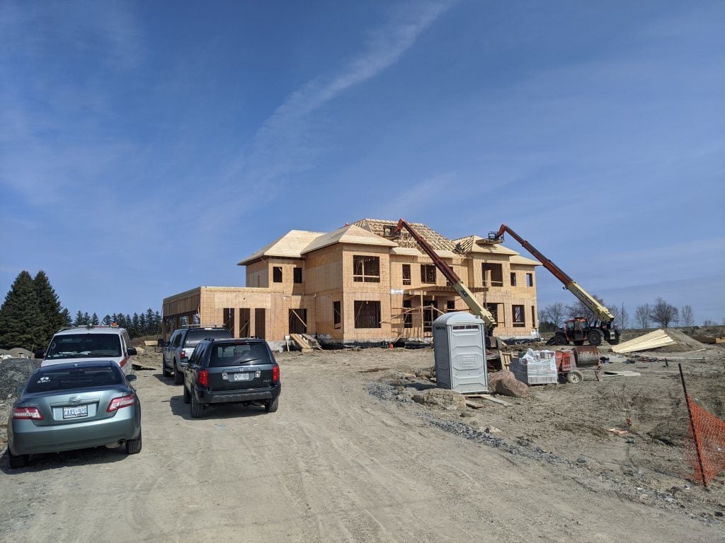 Stouffville house being built